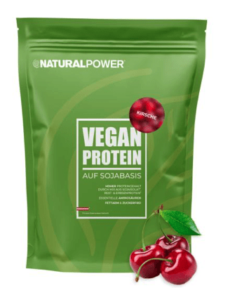 Veganski protein z okusom češnje